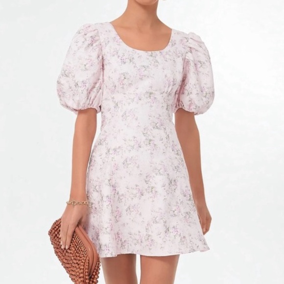 Tuckernuck Dresses & Skirts - HYACINTH HOUSE
Pink Jacquard Empire Ella Mini Dress Size L